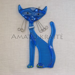 Rankų darbo "Kilmingoji katė" 13,5 cm x 8,5 cm