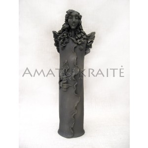 Skulptūrėlė "Angelas su žvake" 31,5 cm x 11 cm