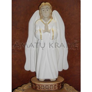 Rankų darbo skulptūra "Nuolankusis angelas", 35 cm 