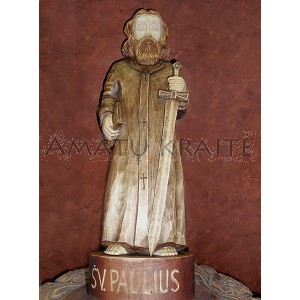 Rankų darbo skulptūra "Šv. Paulius", 35 cm 