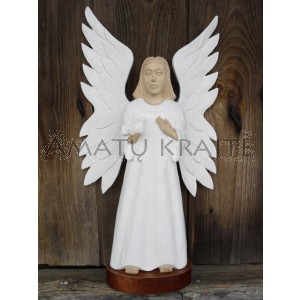 Rankų darbo skulptūra "Ramybės angelas", 35 cm