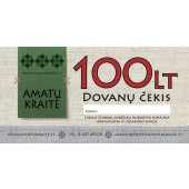 100 Lt Amatų kraitės dovanų čekis