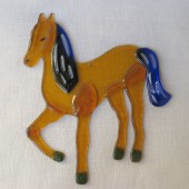 Rankų darbo "Stovintis arklys" 14,5 cm x 18 cm