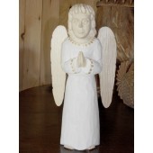 Rankų darbo skulptūra "Besimeldžiantis angelas", 27 cm 