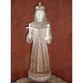 Rankų darbo skulptūra "Šv. Kazimieras", 35 cm 